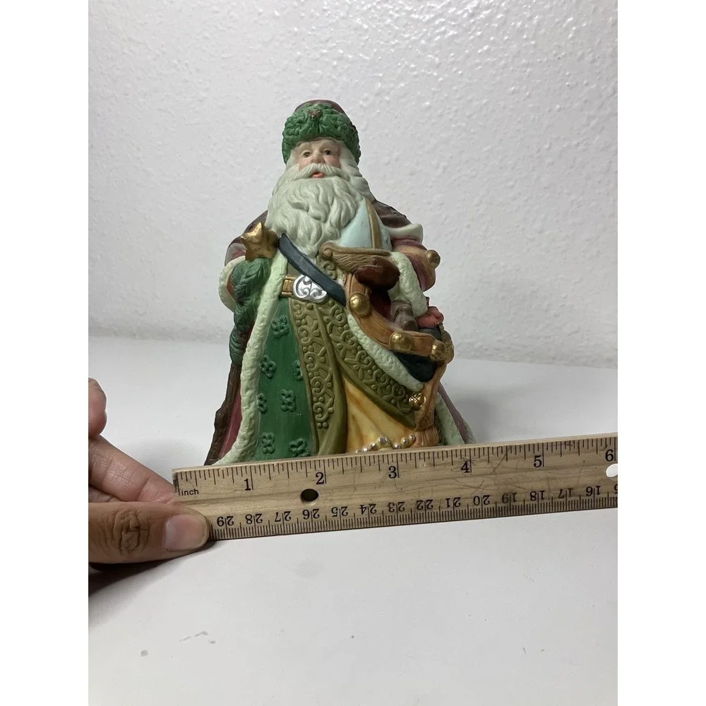 Holiday Time Porcelain Santa Dinner Bell 6